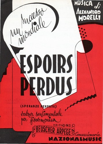 Spartito musicale speranze