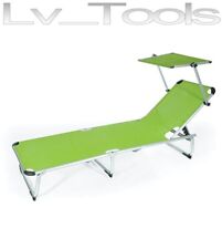 LETTINO PIEGHLETTIEVOLE ALLUMINIO PARASOLE MARE SPIAGGIA VERDELOOK BLU O VERDE