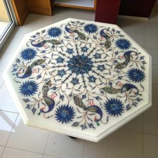 Tavolo 24" marmo pavone