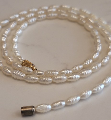 Collana perle riso - collana, finte