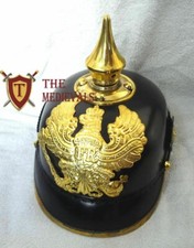 Elmo Tedesco Prussiano In Pelle Pickelhaube Con Punta Vintage Regalo
