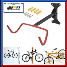SUPPORTO PORTABICI PORTA BICI STAFFA APPENDI BICICLETTA DA PARETE DA MURO STAND 