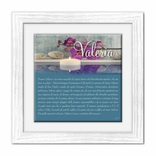 Quadro mattonella Ceramica Modern 29x29 cm con significato del nome Valeria