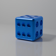 Dado da gioco, arredamento oggetti preziosi d'arredo in metallo CNC - medio