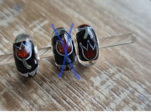 Trollbeads unique tulip 1 - tulip, cc