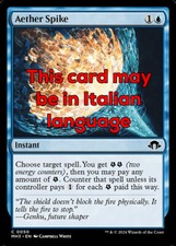 MTG AETHER SPIKE FOIL EXC - PICCO D'ETERE 50 - MH3 - MAGIC