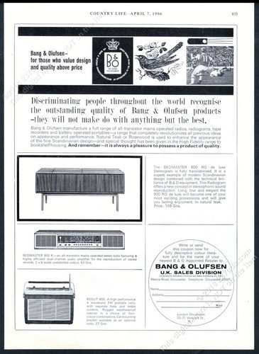 1966 bang olufsen beolit 600 - 1966, &