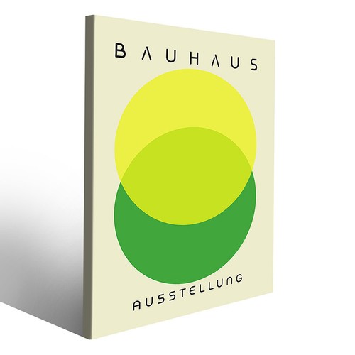 Quadro colore giallo bauhaus - quadro,
