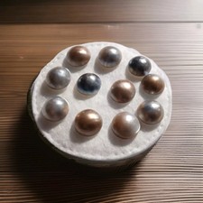 Perle mabè coltivate 11pcs Lotto Pearls Cultured  Thaiti  JAPAN 10-11mm Orafo