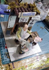 Barbiere pastore in movimento