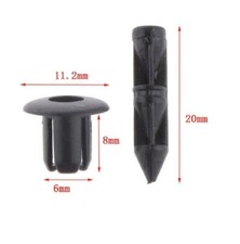 50 Pezzi Rivetti Plastica Moto