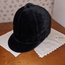 Cap Casco Cappello da equitazione in velluto nero - Taglia  55