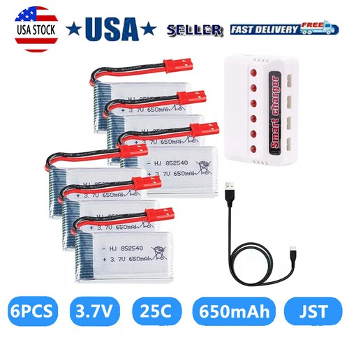 Batteria 650mah lipo - batteria, 6x