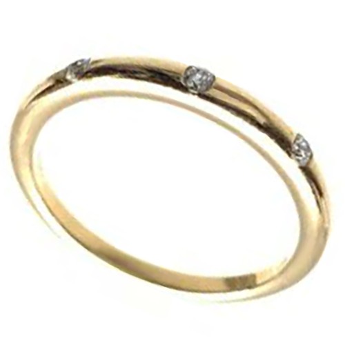 Anello fascia con diamanti - con,