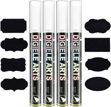 Pennarelli Gesso Liquido, Pennarello Gesso Bianco Da 6Mm, Punta Fine Scalpello O