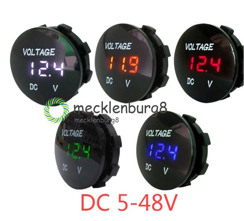 Voltmetro pannello led dc - da,
