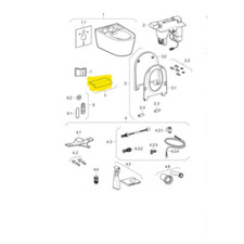 Copertura-design per Geberit AquaClean Sela: Bianco / Satinato