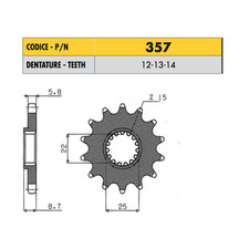 357 - PIGNONE PASSO 520 BETA