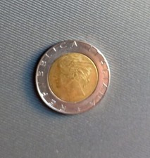Moneta 500 Lire 1990 ERRORI DI