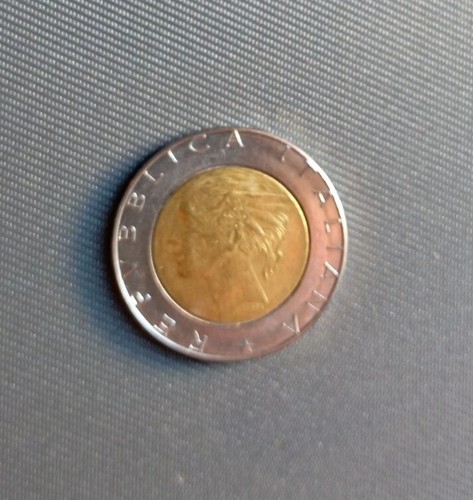 Moneta 500 lire 1990 - moneta, di