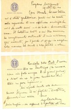 1937 PONZANO MONFERRATO Ugo CAVALLERO spera di evitare la guerra - AUTOGRAFO