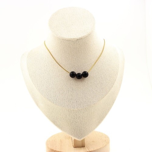 Collana perle onice nero - perle,