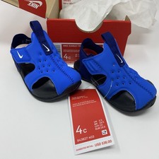 Scarpe da ginnastica bambino Nike Sunray Protect 2 TD Signal blu bianco nero 943827403 4C