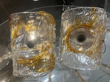 Coppia Applique in Vetro di