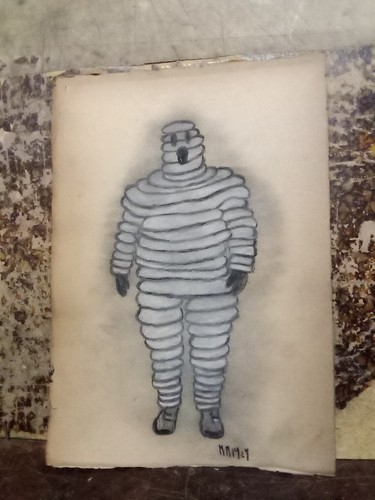 Vecchio disegno omino - disegno,