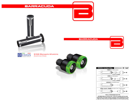 Barracuda manopole argento - barracuda, +