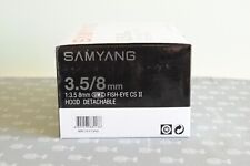 Ob.Samyang Fisfeye 8mm f 3,5 per Canon nuovo con imballo originale