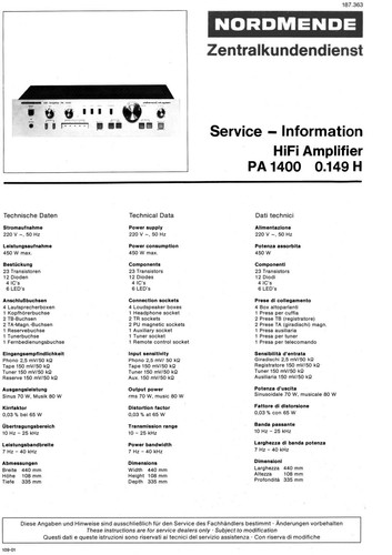 Servizio manuale istruzioni - manuale, di