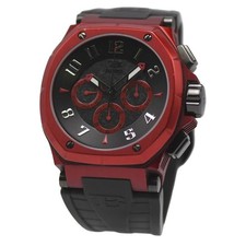 Orologio Uomo BUTI Magnum Speed ​​Chronograph Automatico Nero Rosso Alluminio...