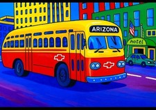  Quadro Pop Art Bus –