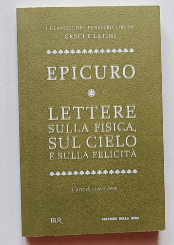 Epicuro lettere fisica - epicuro.,
