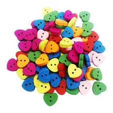 100 pezzi bottoni in legno