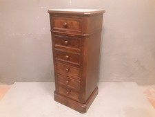 Vecchia Cassettiera In Legno Con Marmo Bianco