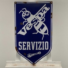 Insegna Smaltata Piaggio Vespa
