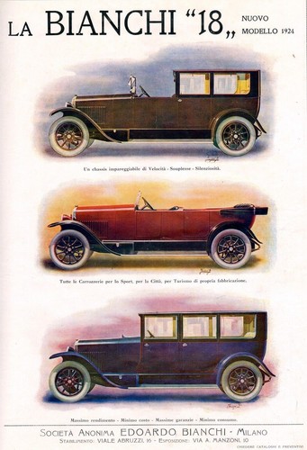 Pubblicita 1923 automobili - pubblicita,