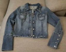 Giubbotto di Jeans con borchie Donna Giacca in Denim tg.40 ITA/S/36 EU Nuovo
