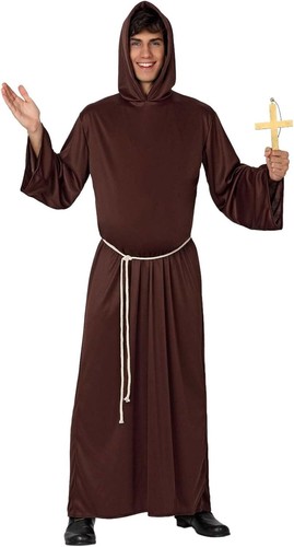 Costume frate adulto - adulto, monaco