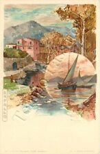 Cartolina di Rapallo, barche a