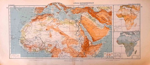 Carta geografica antica nord - geografica,