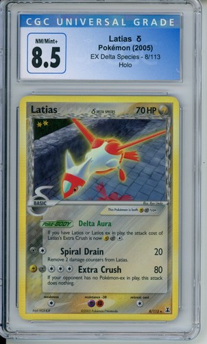 Cgc latias 2005 ex - cgc, 8.5