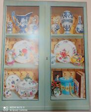 Quadro Stampa Vetrinetta Servizio da thè Stile Provenzale, Shabby Chic