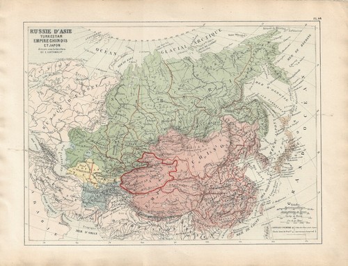 Carta geografica antica - , asia