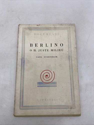 Carl sternheim berlino - sternheim, o