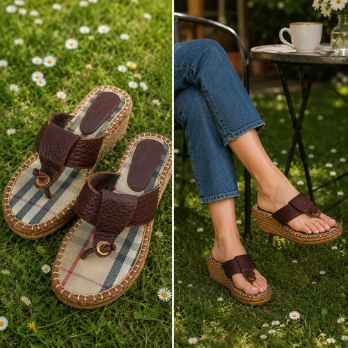 Sandali con zeppa - , burberry