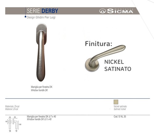 Maniglia finestra sicma derby - finestra,