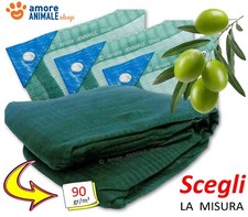 RETE Telo per RACCOLTA OLIVE → 90 gr/m² Reti ANTISPINA Antistrappo CON OCCHIELLI